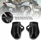 Set of 2 Rear Bar Shield Axle Nut Covers for V-Rod VRSC Night Rod (2002–2017)