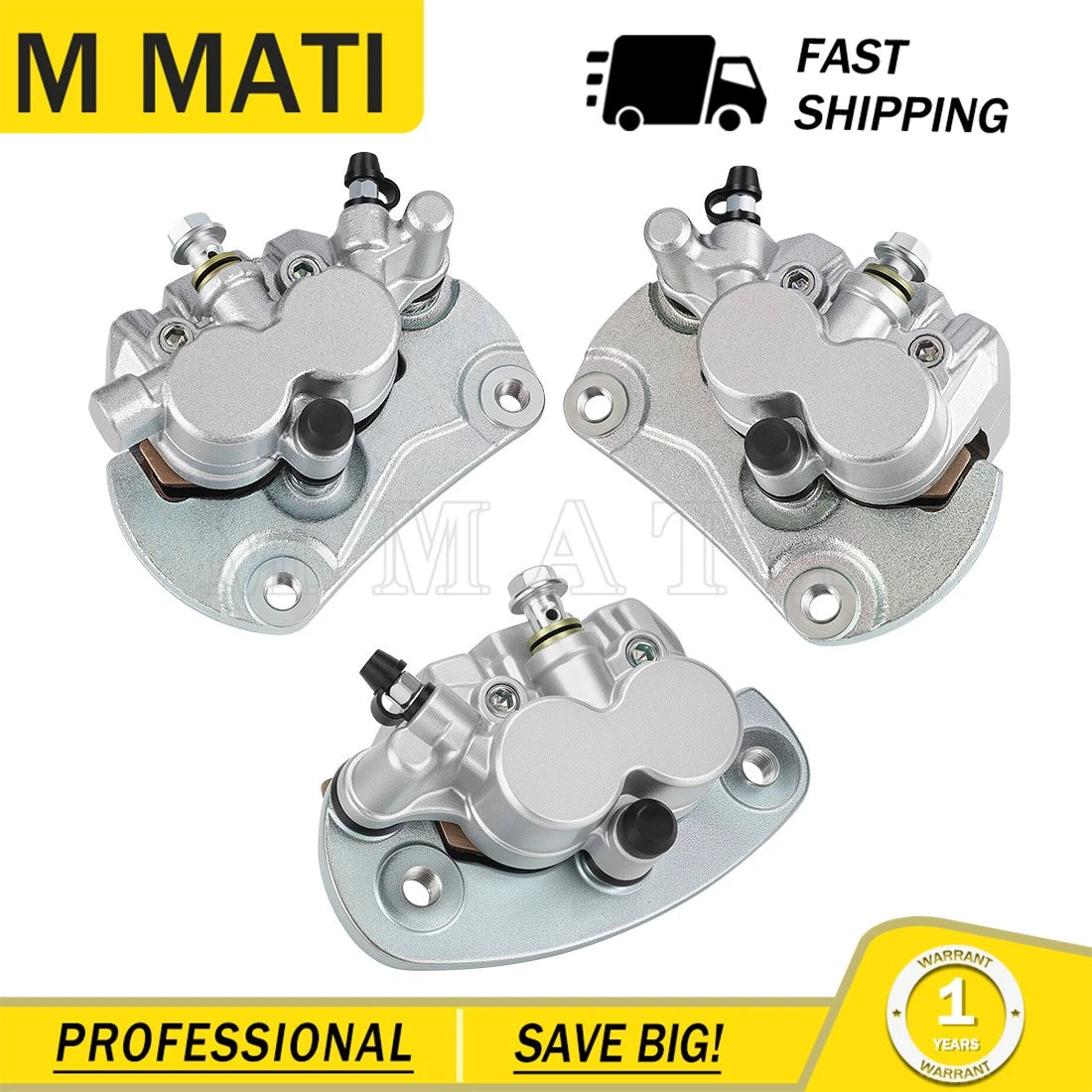 Set of 4 Brake Calipers for Can-Am Commander 800 1000 (2011–2020)