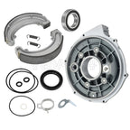 Rear Brake Backing Plate Kit w/ Brake Shoes for Honda Fourtrax 300 (1993–2000)