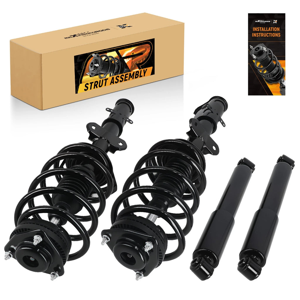 Set of 4 Front Rear Struts w/Coil Spring for Chrysler Town & Country (2008–2016) 37290