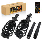 Set of 4 Front Rear Struts w/Coil Spring for Chrysler Town & Country (2008–2016) 37290