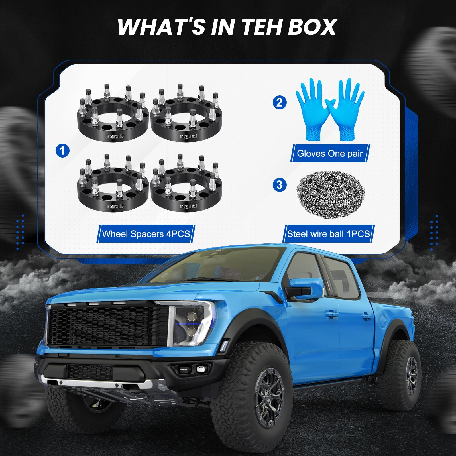 Wheel Spacers 1.5" 8x180 For GMC Sierra & Chevy Silverado 2500/3500 HD (2001–2024)