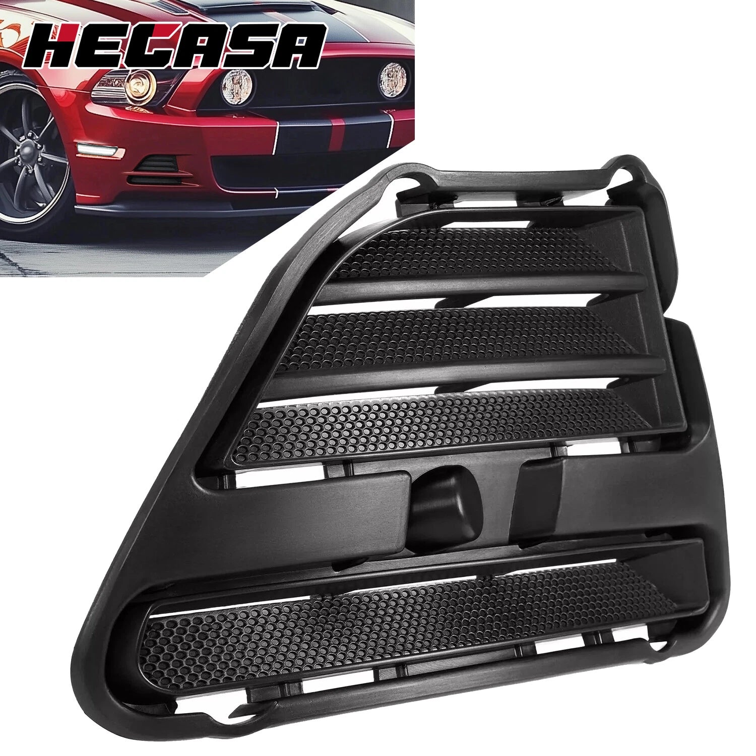 Fog Light Cover for Ford Mustang (2013–2014) - Passenger Side, Black