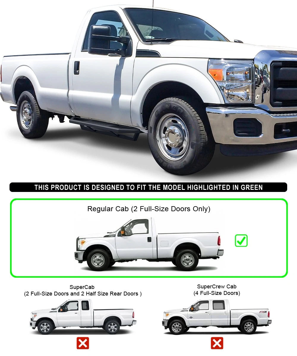 Set of 2 Side Armor for Ford F250 F350 Regular Cab (1999–2016)