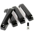 Set of 4 Door Handle Covers for Ford F150 F250 F350 (2015–2022) Glossy Black