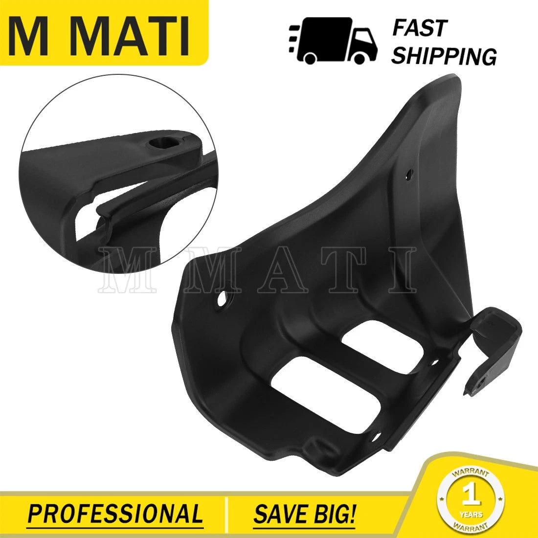 Left Plastic Heel Splash Guard for Honda TRX300EX TRX300X (1996–2009) 80122-HC0-670ZC