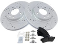 Front Brake Pad and Rotor Kit for Mazda 6 (2006–2013) SW672TM