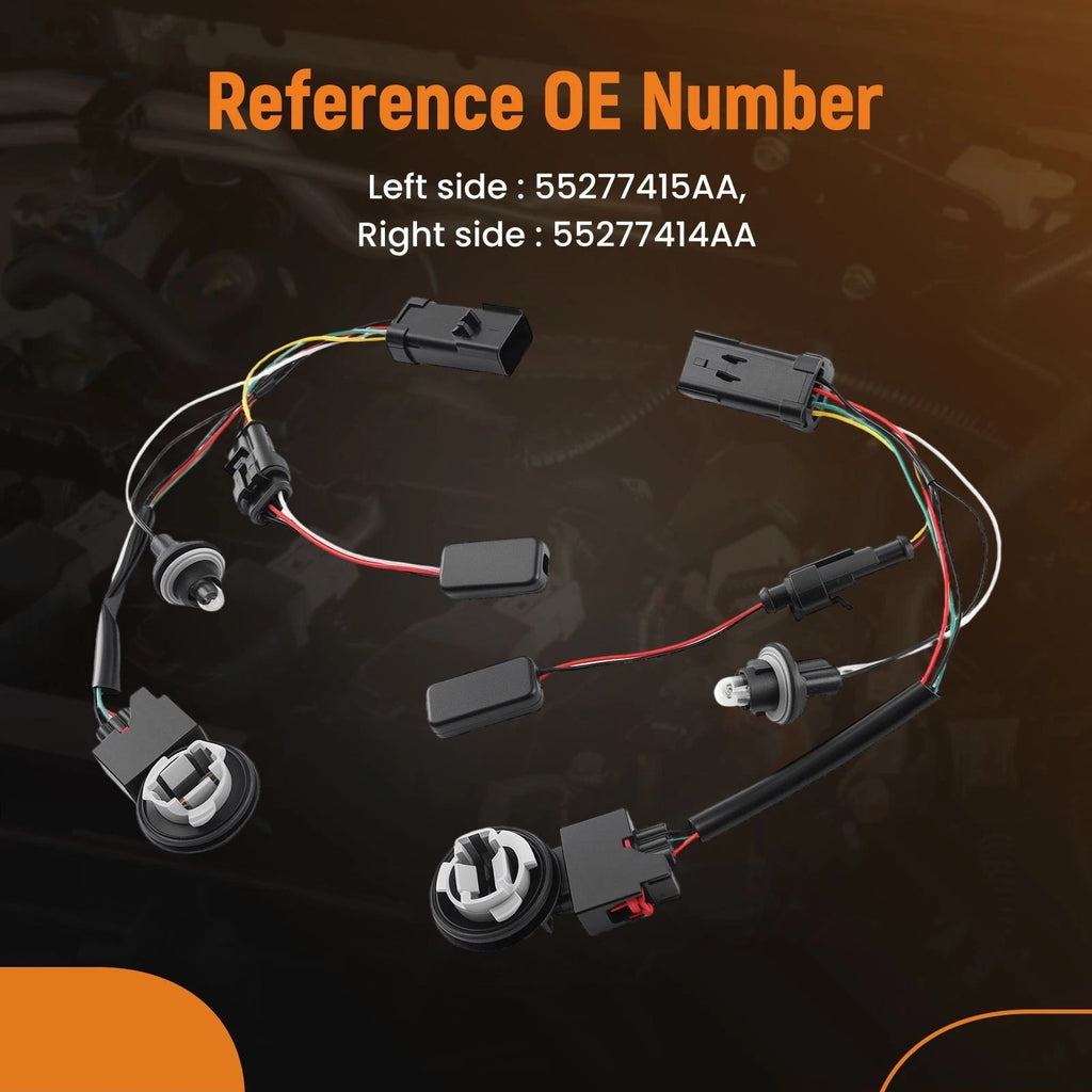 Set of 2 Rear Lamp Wiring Harness for Ram 1500 Classic (2019–2023)