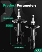 Front Pair Shocks & Struts for Toyota Camry (2004–2006)