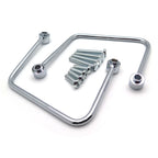 Chrome Throw-over Saddlebag Support Brackets for Harley FLSL FXBB (2018–2021)