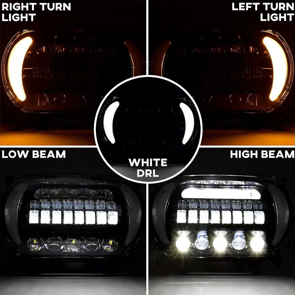 LED Headlight with DRL Turn Signals for Harley Touring Road Glide (2015–2024)