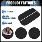 1 Pair Armrest Protector Cover Pad for BMW X5 X6 (2010-2018) Neoprene Black