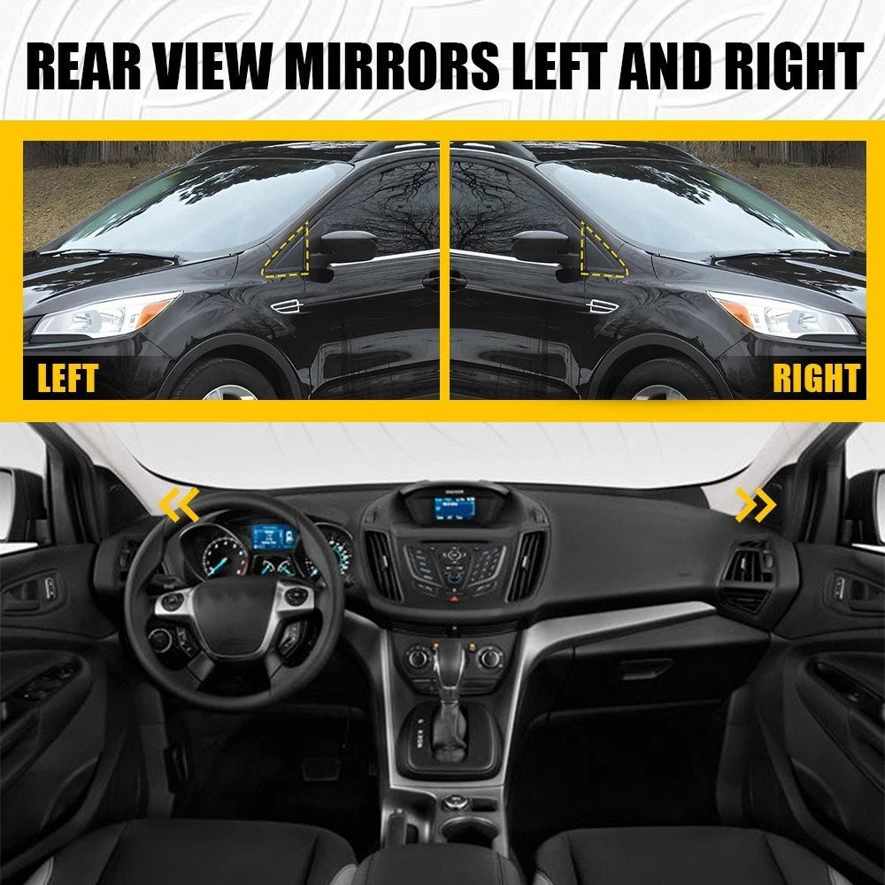 Set of 2 Front Left & Right Mirror Corner Triangle Fender Covers for Ford Escape (2013–2019)