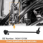 2pcs Front Sway Bar Link for Volkswagen Tiguan (2009–2012) No. 1K0411315K