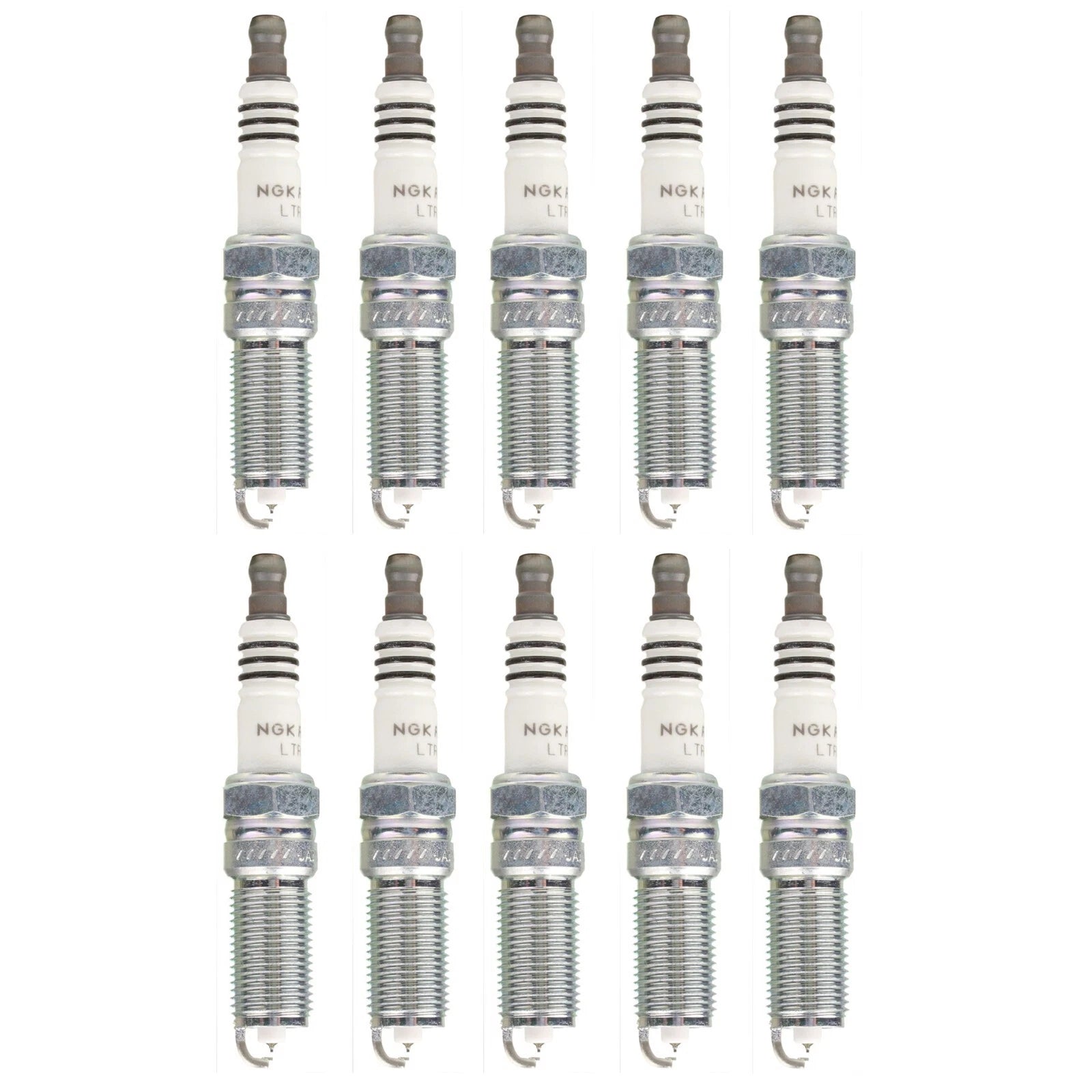 Set of 10 NGK Ruthenium HX Spark Plugs for Buick Chevy Ford Lincoln Rover