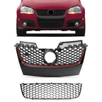 Front Grille Assembly Kit for VW GTI Jetta (2006–2009)