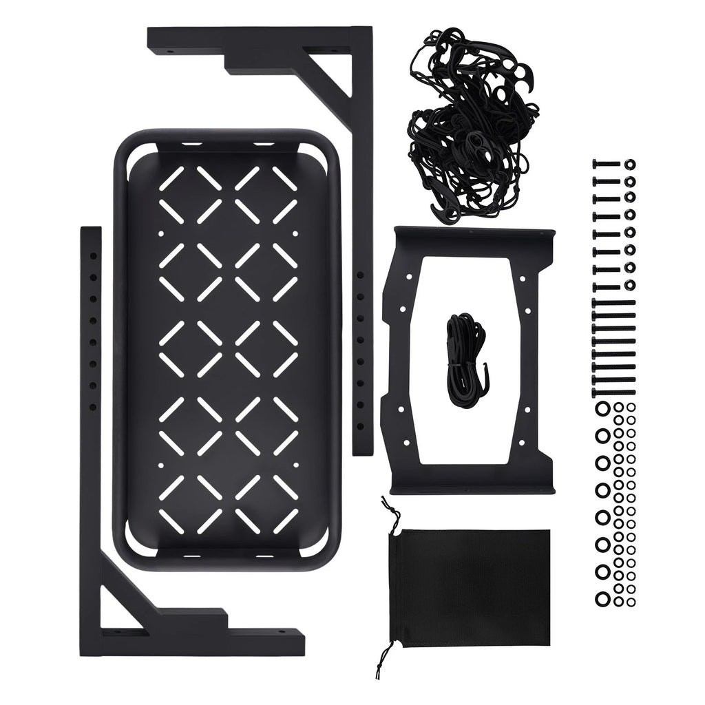 Off-Road Tire Storage for Jeep Wrangler JL Unlimited (2018–2025) Black