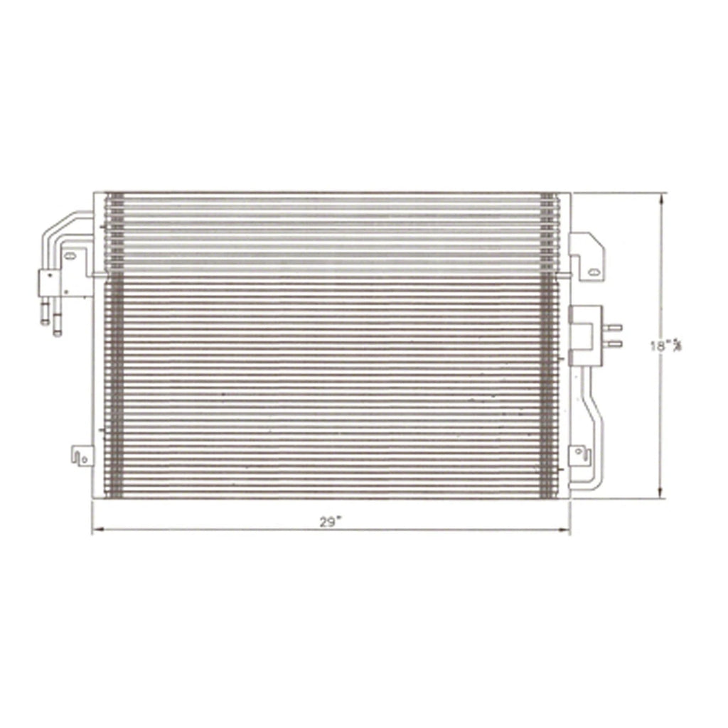Replacement A/C Condenser Stock Repair Part For 2008 Ford Escape