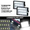 Set of 2 Super Bright White LED License Plate Light for Dodge Durango (2014–2021)