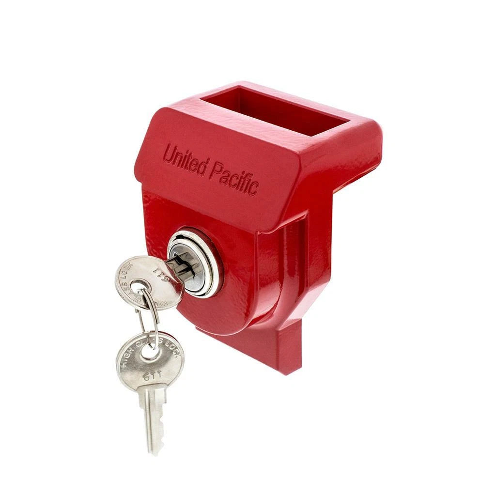 Glad Hand Lock Red Universal Aluminum Keyed Alike w Two Keys (Fits 90619)