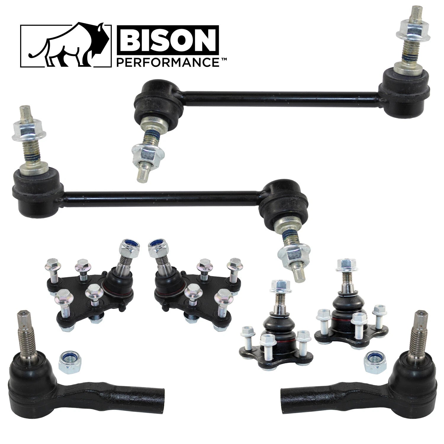 8pc Front Sway Bar, Tie Rod Ends, Ball Joints Kit for Chevy GMC