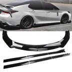 Front Bumper Lip Spoiler for Camry SE XSE (2018–2020) Glossy Black