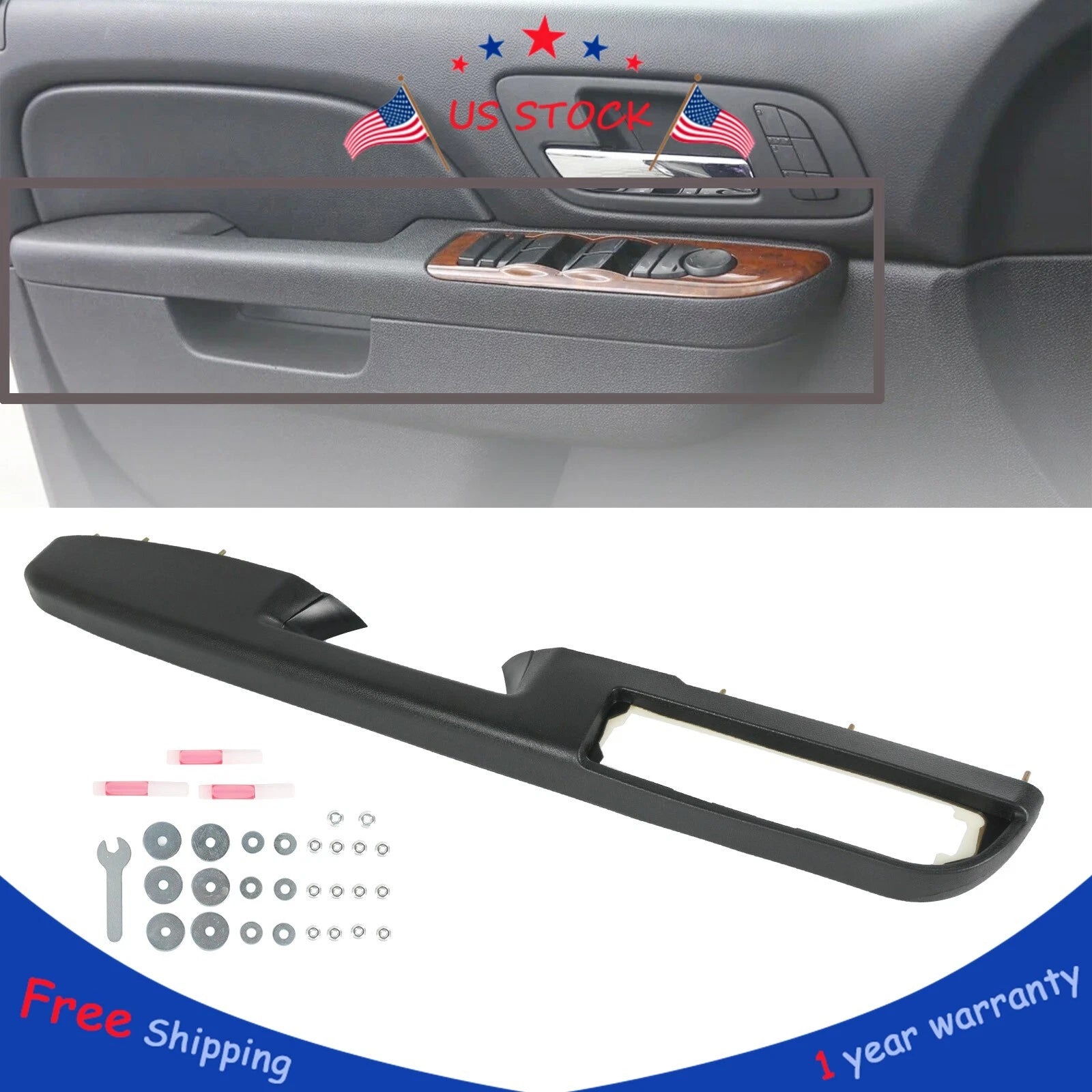 Front Driver Side Door Armrest for Chevrolet Tahoe Silverado (2010–2014)