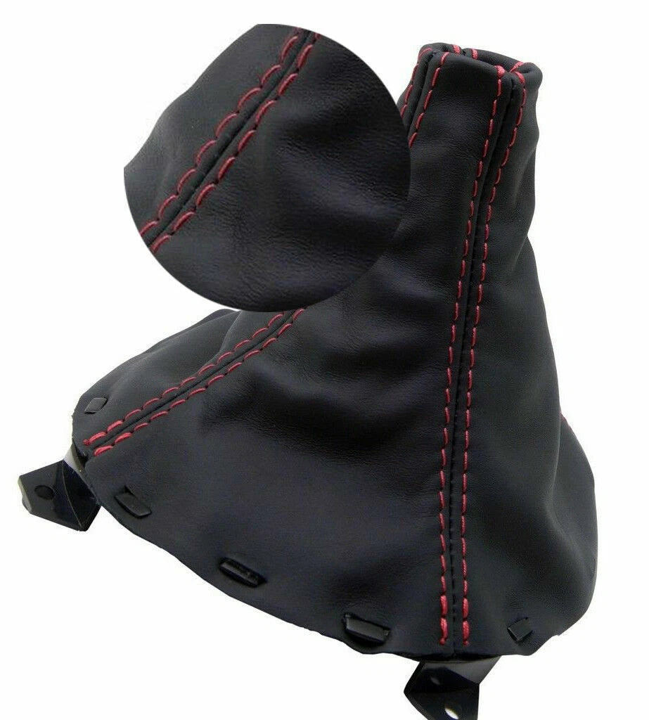 Manual Shift Boot for Mazda Miata RX7 (1993–2002) Black Red Stitch