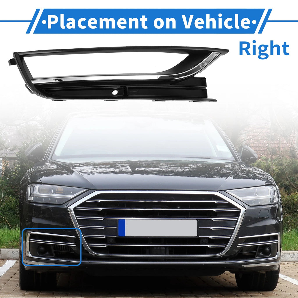 1 Pc Fog Light Grill for Volkswagen Passat (2012–2019) Black