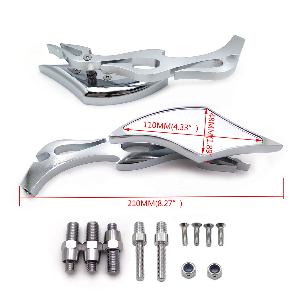 Alloy Twist Diamond Custom Mirror for Suzuki GSXR600 750 1000 1100 Hayabusa