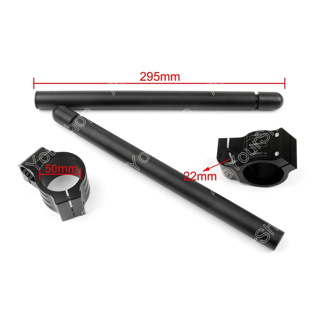 Clip-On Handlebars for ZX10R, CBR1000RR, GSXR, R1, R6 (Universal) 50mm
