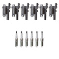 Set of 6 NGK Ignition Coils & Platinum Spark Plugs for Sierra Silverado 1500 (2014–2018)