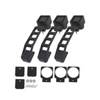 3X Black Exterior Outer Door Handles for Jeep Wrangler JK JKU (2007–2017)