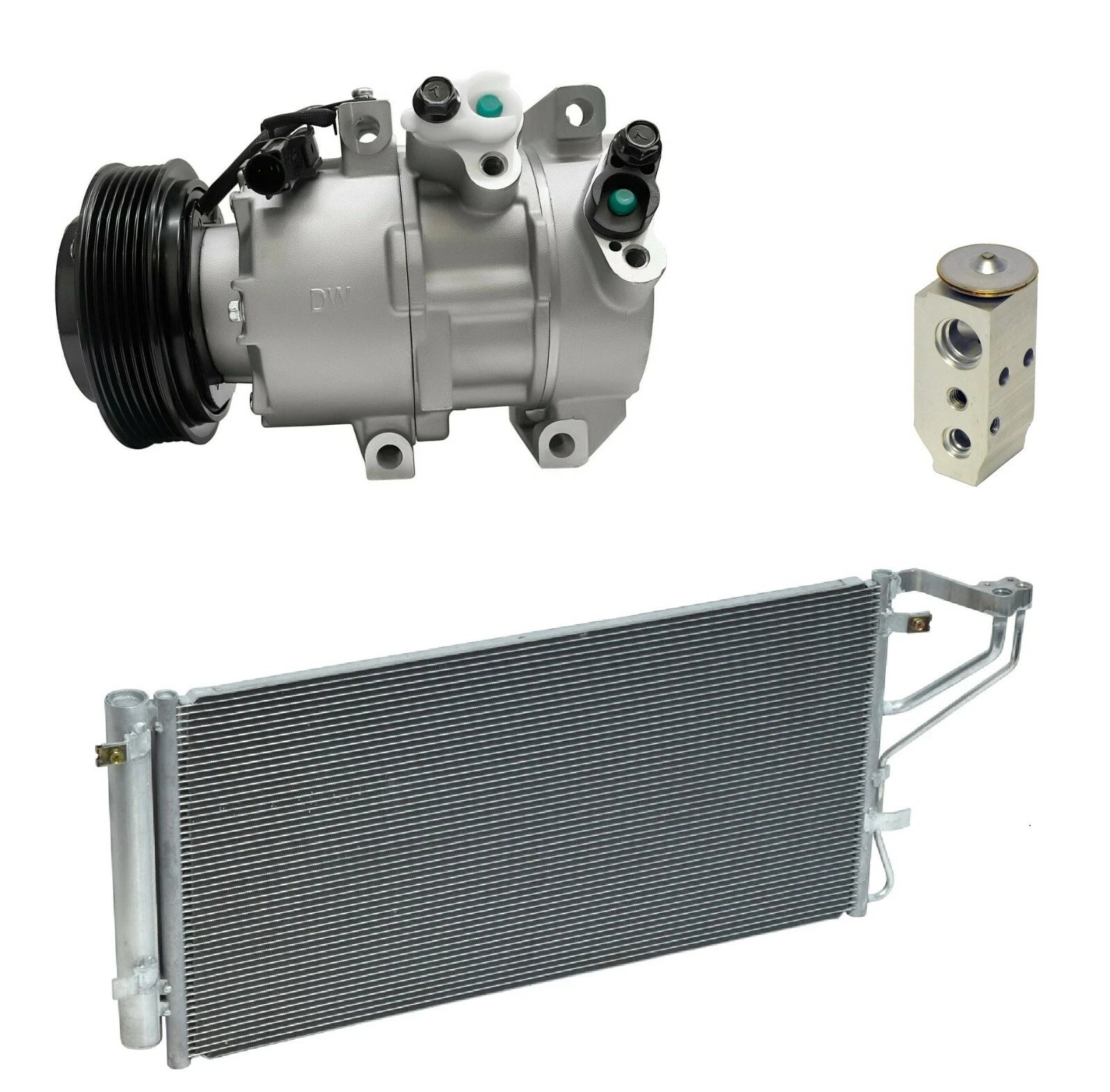 AC Compressor Kit With Condenser for Kia Rondo 2.4L (2012–2014)
