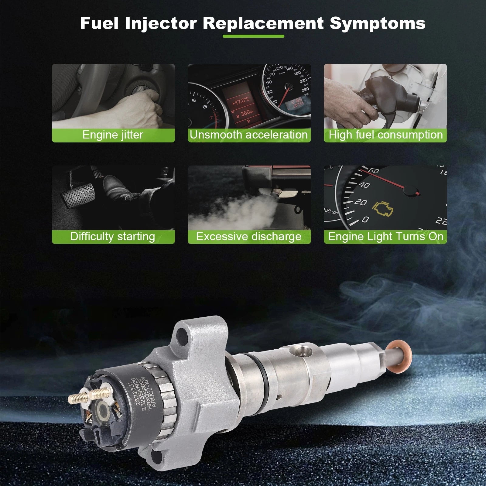 Diesel Fuel Injector for ISL Engines 8.9L (2872331, 5579409PX, 5579409)