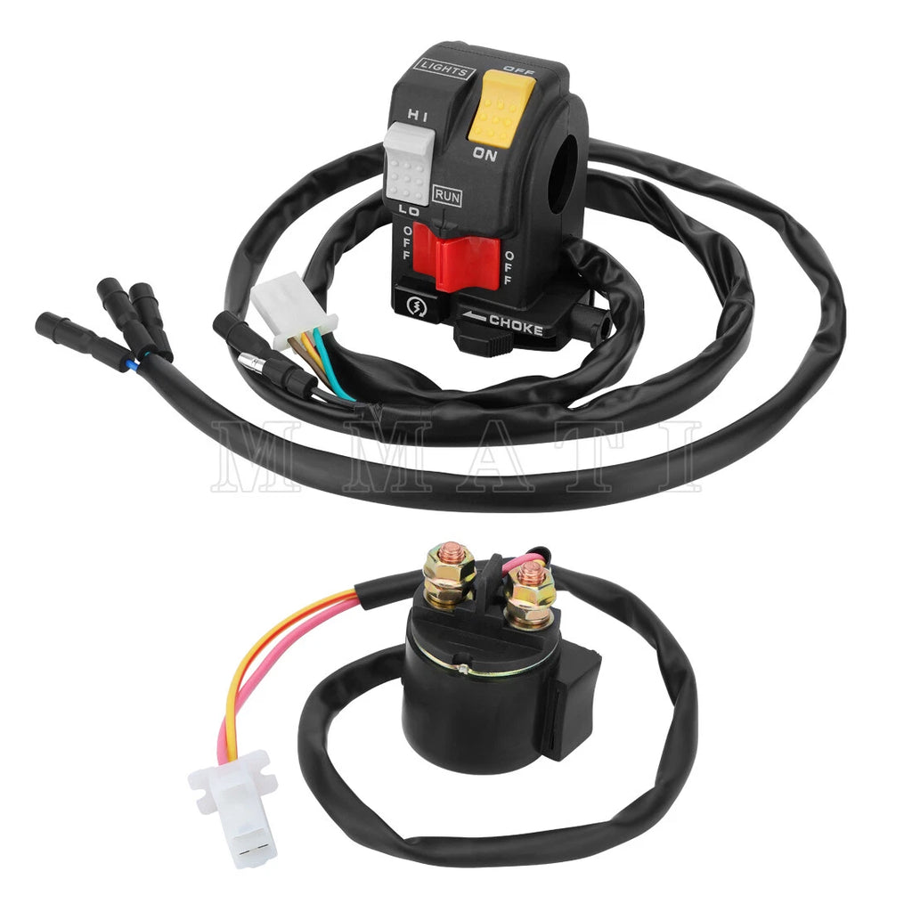 Handlebar Kill Switch & Starter Relay for Honda TRX300 TRX300FW (1990–1995)