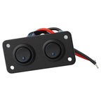 2 x Rocker Toggle Switch Panel for Car RV Truck 12V Blue LED