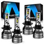 2X NOVSIGHT 9005 9006 LED Headlight Bulbs 40000LM 6500K for HB3 HB4