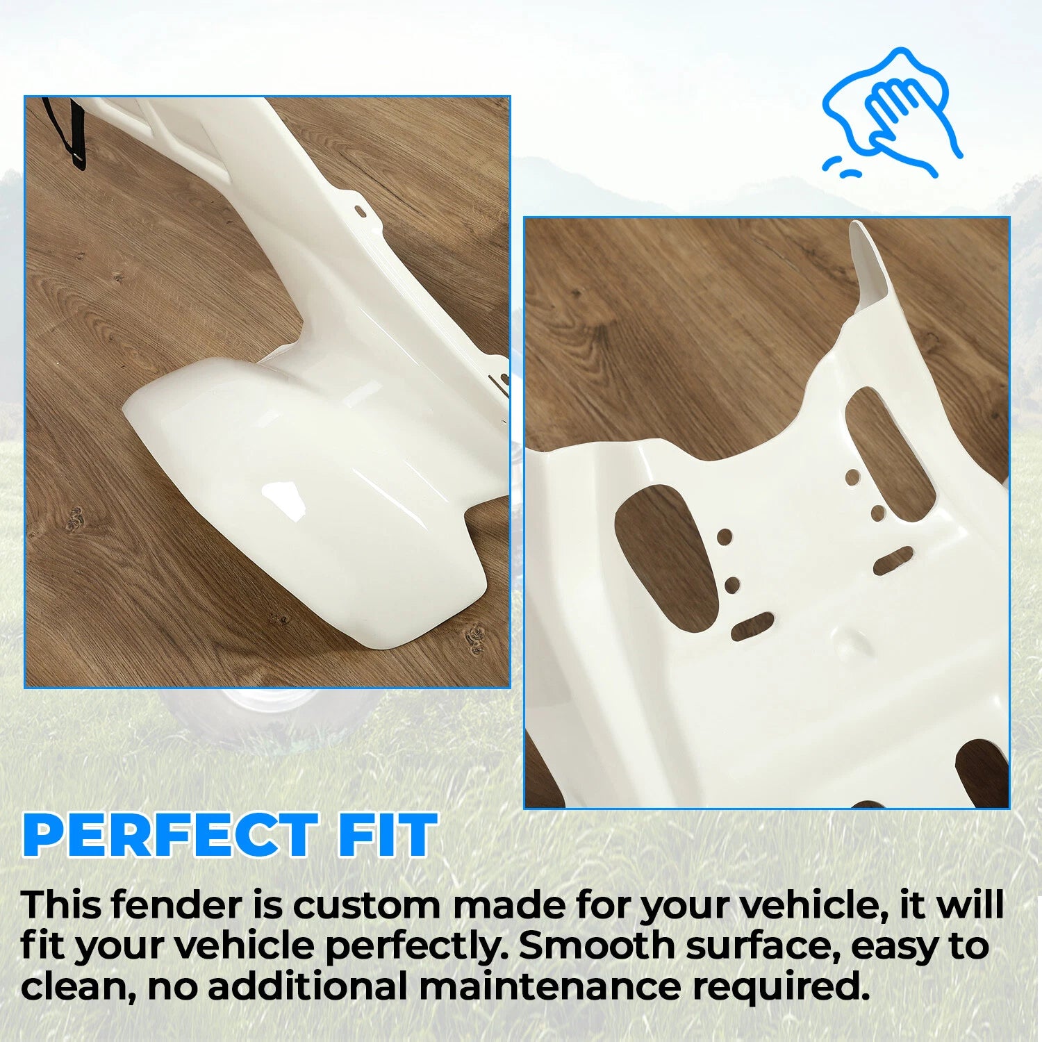 Set of 2 Front & Rear Fenders for Honda TRX 250R (1986–1989)