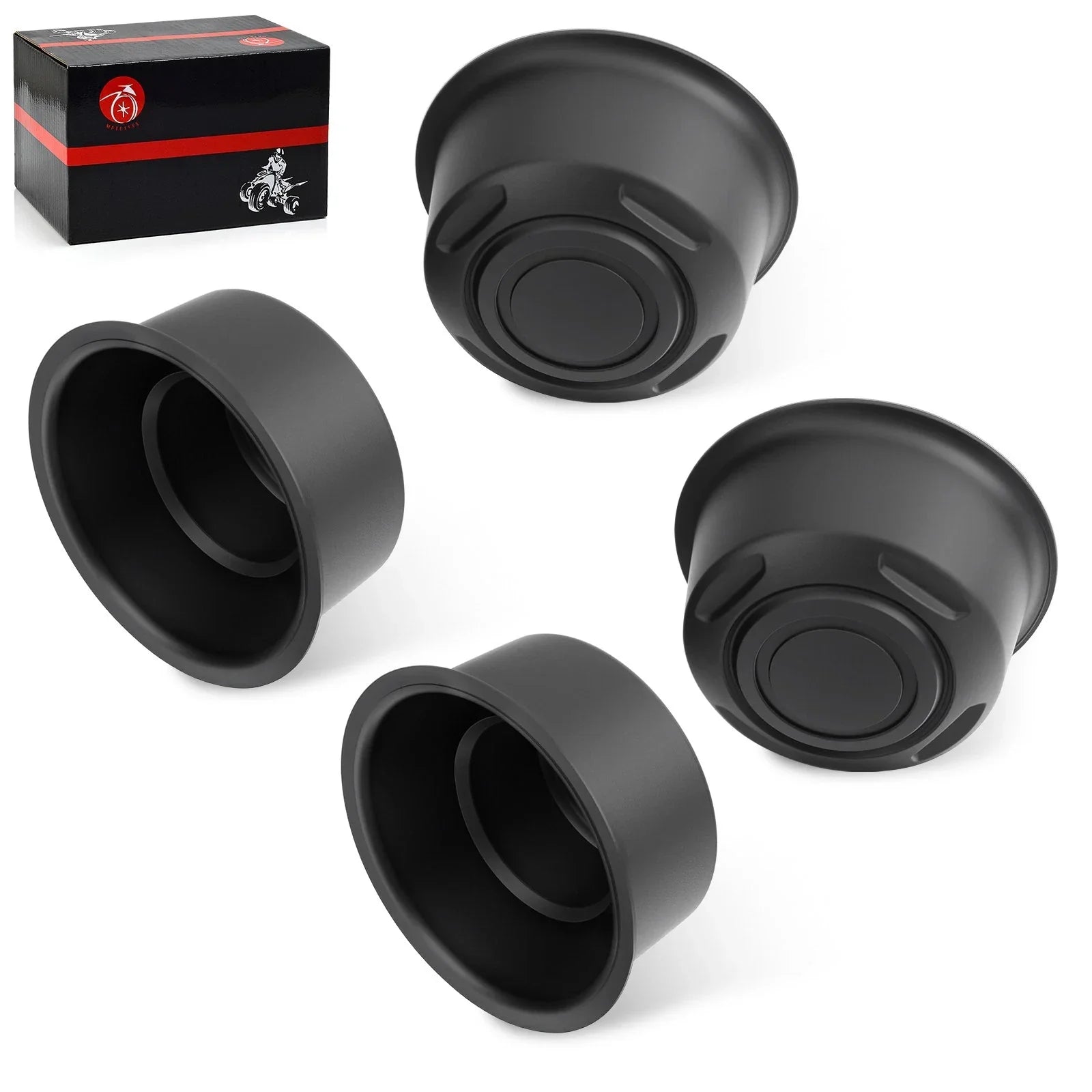 4x Center Dust Caps for Yamaha Rhino (2004–2012)