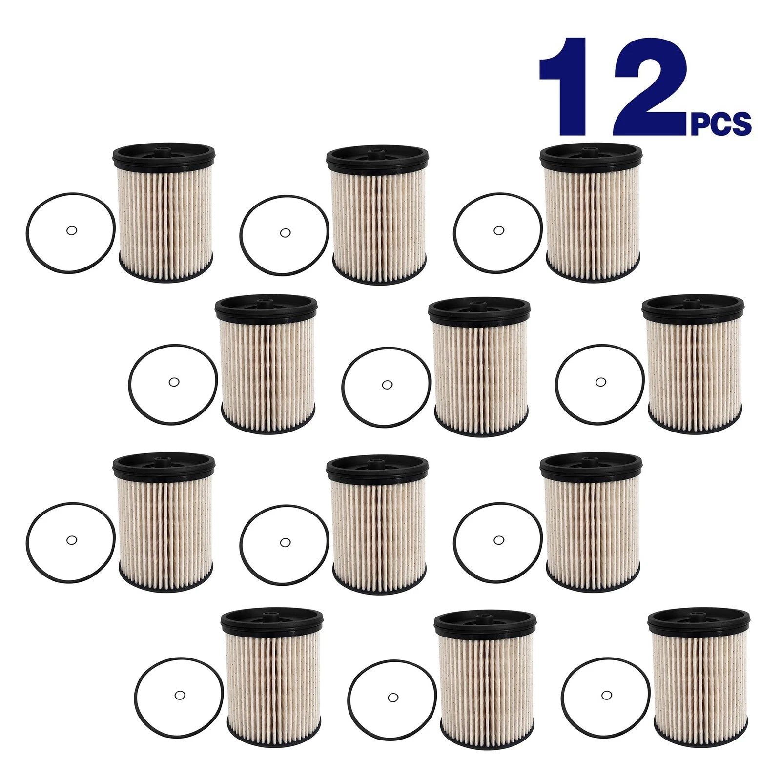 12PCS Fuel Filter for Chevrolet Silverado 1500 2500 3500 HD (2014–2020)