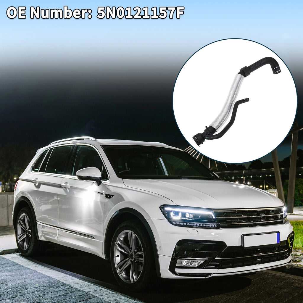 Radiator Hose Coolant Pipe for Volkswagen Tiguan 2.0L (2009–2017) No. 5N0121157F