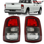 Set of 2 Tail Lights for Dodge Ram 2500 3500 (2019–2023) Halogen Black Trim