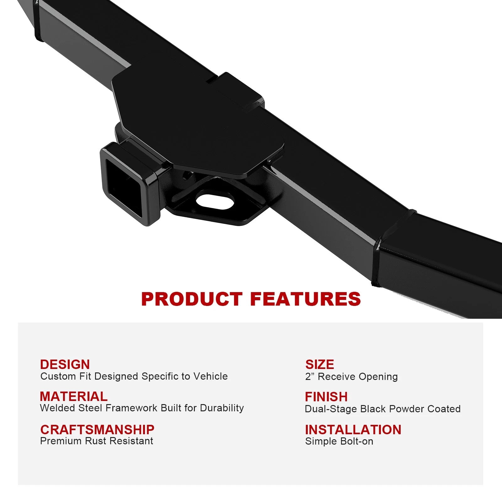 Trailer Hitch Receiver for Toyota FJ Cruiser (2007-2014)