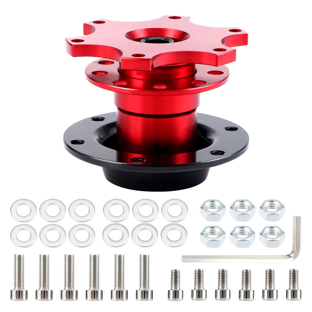Steering Wheel Quick Release Hub Racing Adapter Snap Off Boss Kit Universal