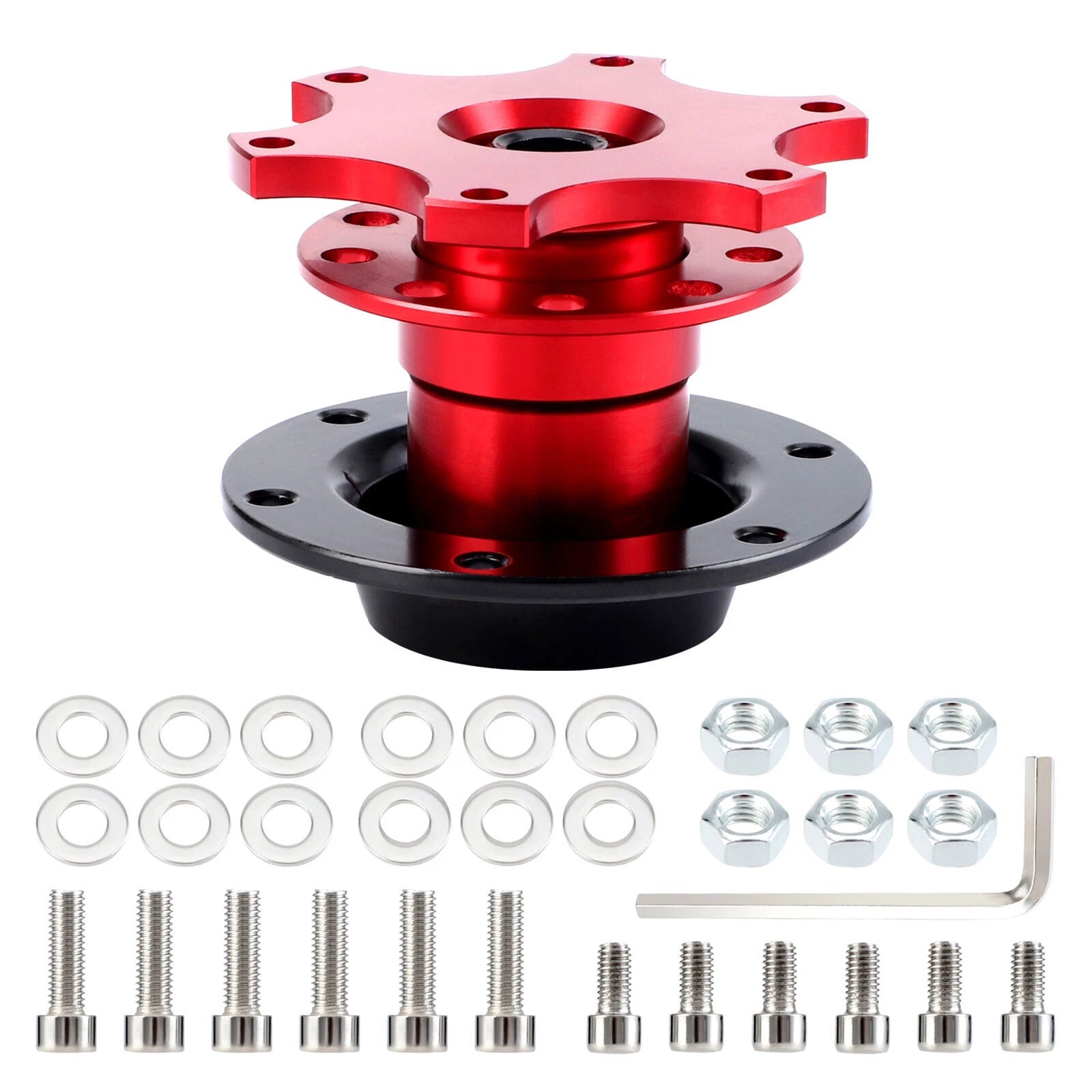 Steering Wheel Quick Release Hub Racing Adapter Snap Off Boss Kit Universal