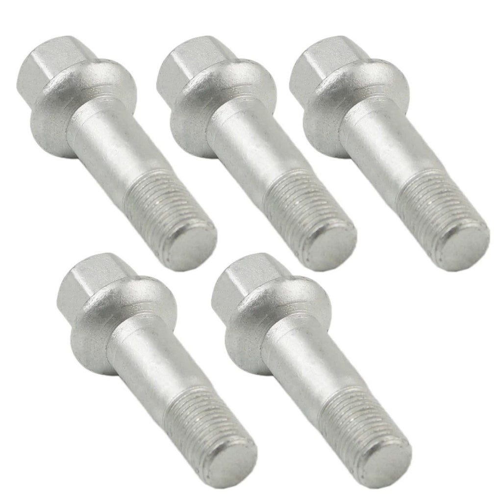 Set of 5 Wheel Lug Bolts Nuts for Mercedes Benz W220 W204 W164 W251 (1999–2015)