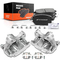 Pair Front Disc Brake Calipers & Ceramic Pads for Nissan Maxima 