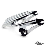 Chrome Skull Detachable Luggage Rack for Harley Touring (2014–2019)
