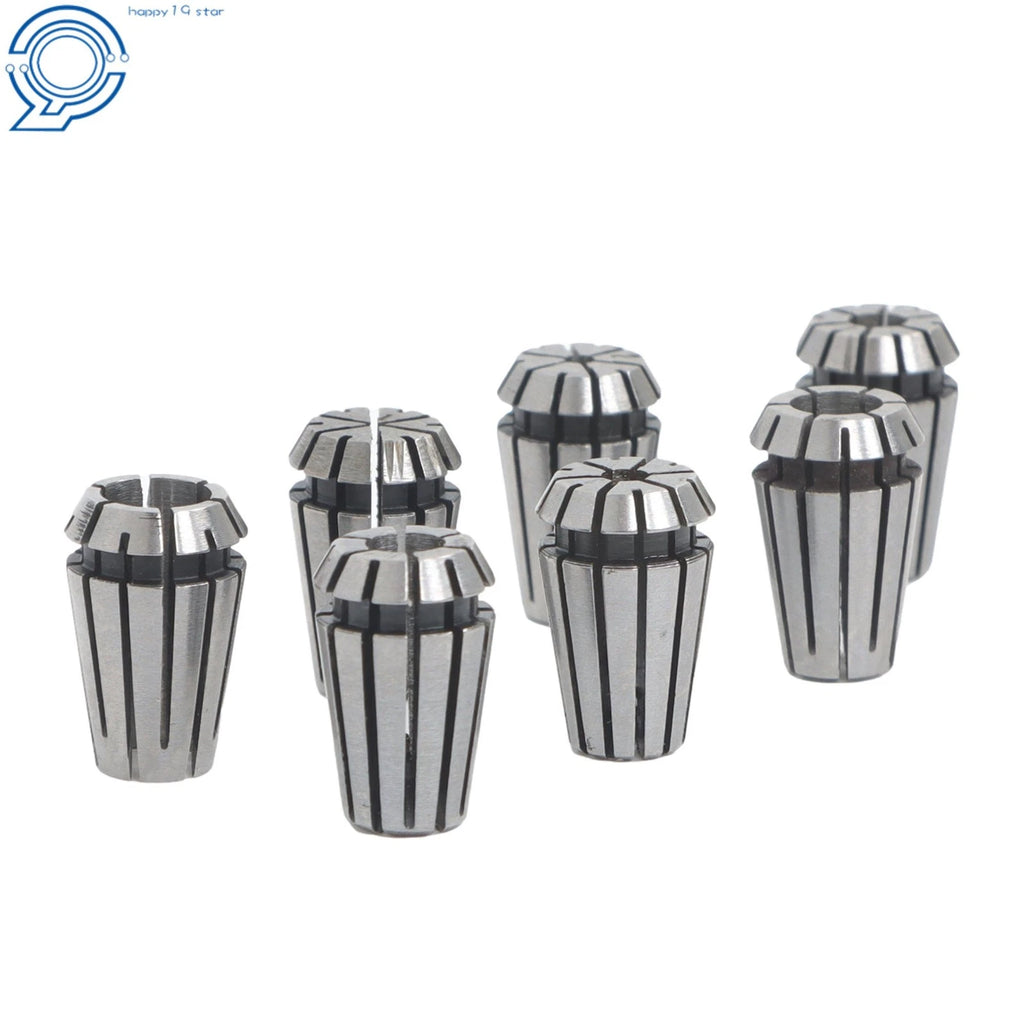 7 Piece Collet Set ER11 1mm 2mm 3mm 4mm 5mm 6mm 7mm CNC Tool